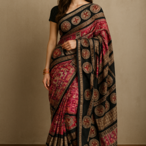 SS00095 Sambalpuri Handloom Saree With Blause